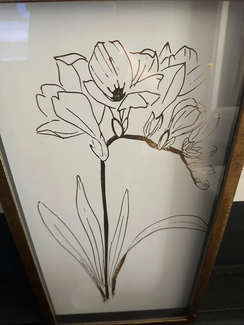 Floral Line Art Wall Decor -